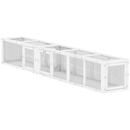 Tunnel pour chat extérieur modulaire 8 portes 249 cm