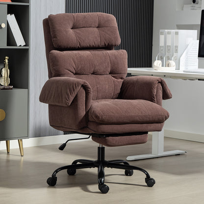 Chaise de bureau ergonomique inclinable avec repose-pieds