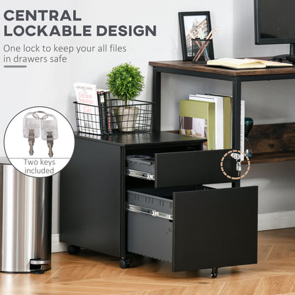 Classeur de bureau mobile en acier verrouillable
