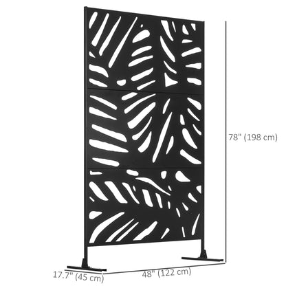 Outsunny Privacy Screen - Willow Style Outdoor Decorative Panel