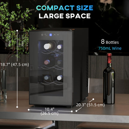 Refroidisseur à vin compact 8 bouteilles