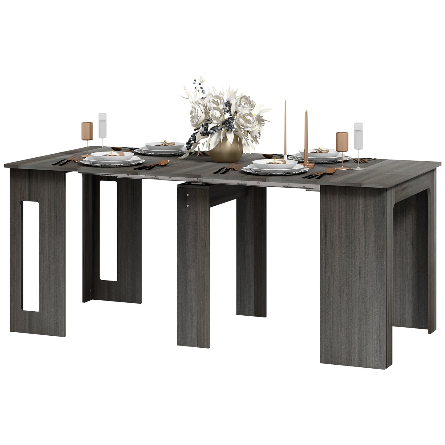 Table à manger extensible 60-180 cm pour 6-8 personnes