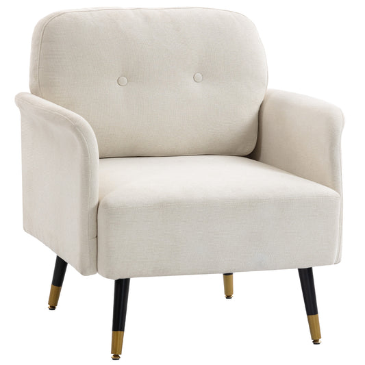 Fauteuil d'appoint capitonné moderne