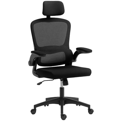 Chaise bureau ergonomique dossier haut appui-tête rotatif