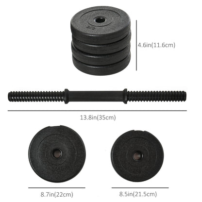 Ensemble d'haltères ajustables 2 x 10 kg