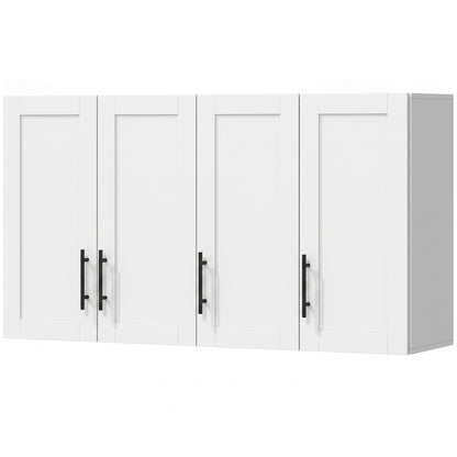 Armoire murale salle de bain 3 portes blanc