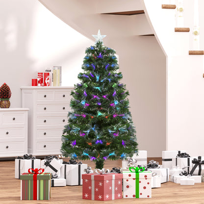 Arbre de Noël artificiel à fibre optique prééclairé