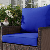Coussins chaise patio 4 pièces avec dossier