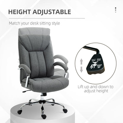 Chaise de bureau ergonomique pivotante dossier haut