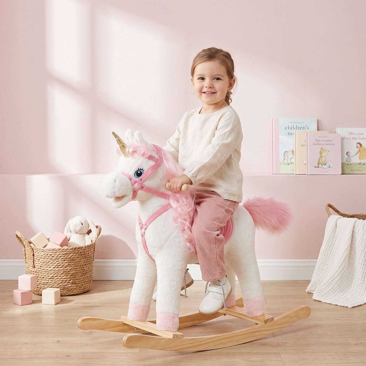 Cheval à bascule licorne pour bébé