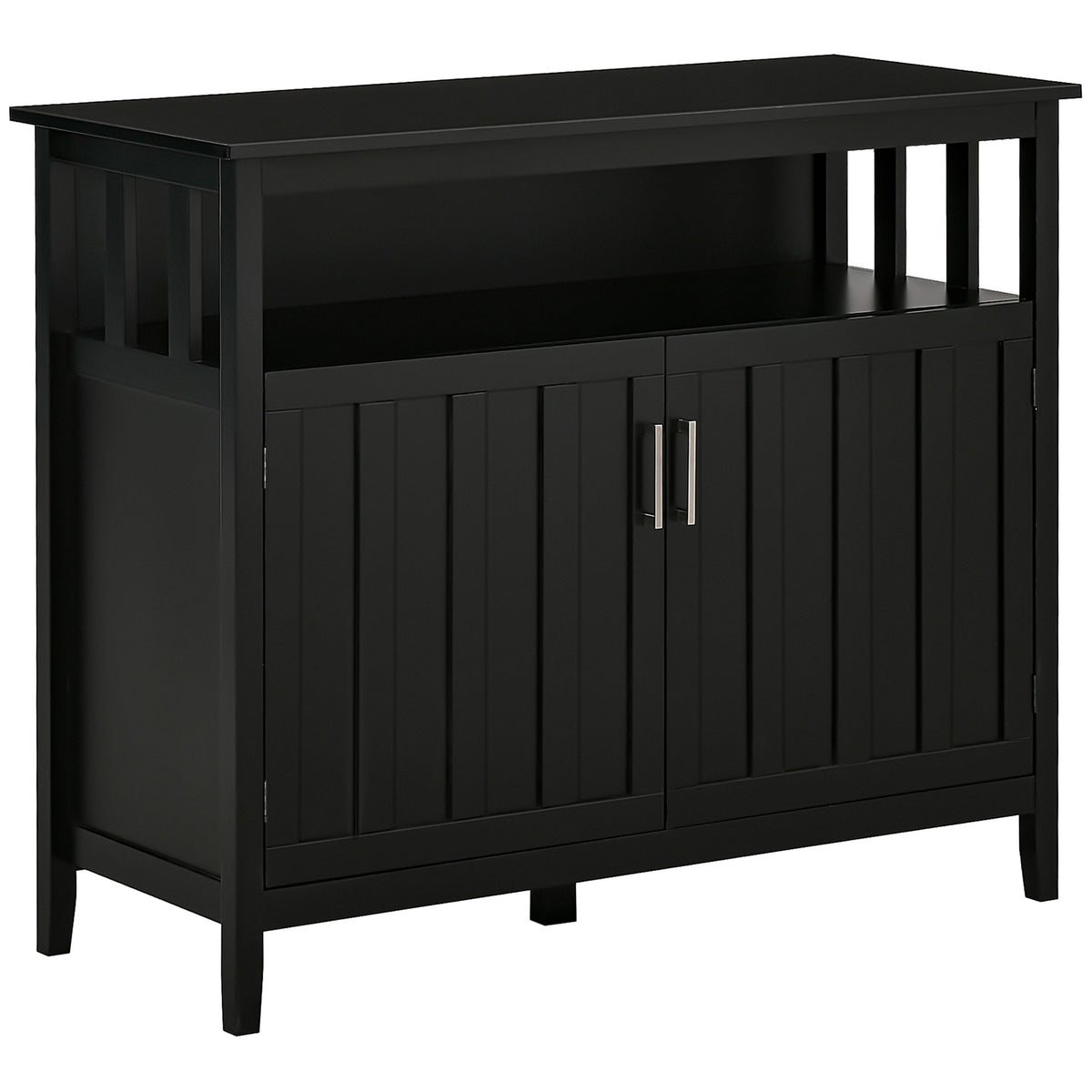 Buffet de cuisine console avec portes et tablettes réglables