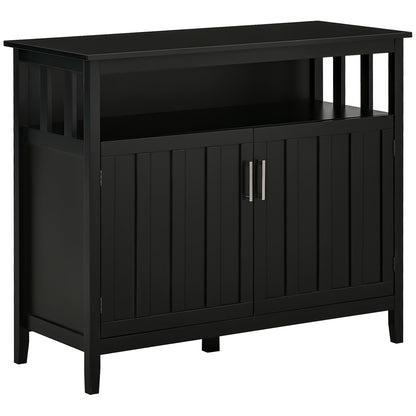 Buffet de cuisine console avec portes et tablettes réglables