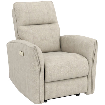 Fauteuil inclinable électrique en tissu simili-cuir