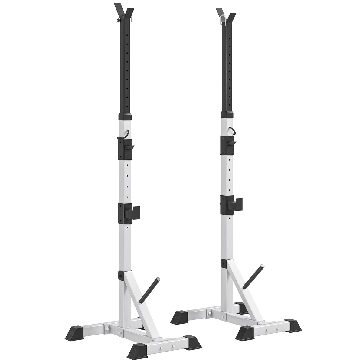 Support à squat ajustable robustesse acier — Lot de 2