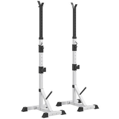 Support à squat ajustable robustesse acier — Lot de 2
