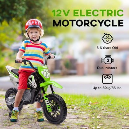Moto électrique enfant 12V avec roues stabilisatrices