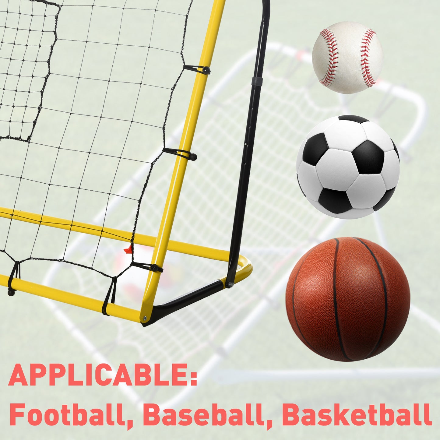 Filet rebondisseur de soccer 5 angles réglables