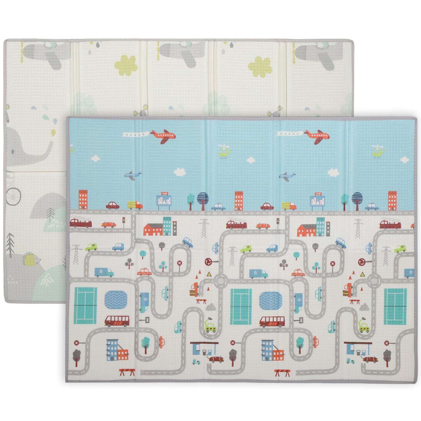 Tapis de jeu bébé pliable double face 200 x 150 cm