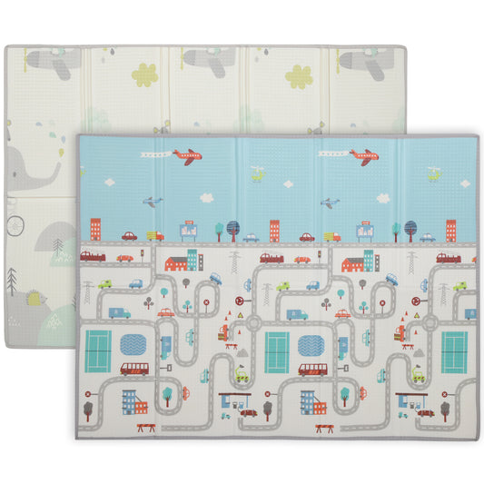 Tapis de jeu bébé pliable double face 200 x 150 cm