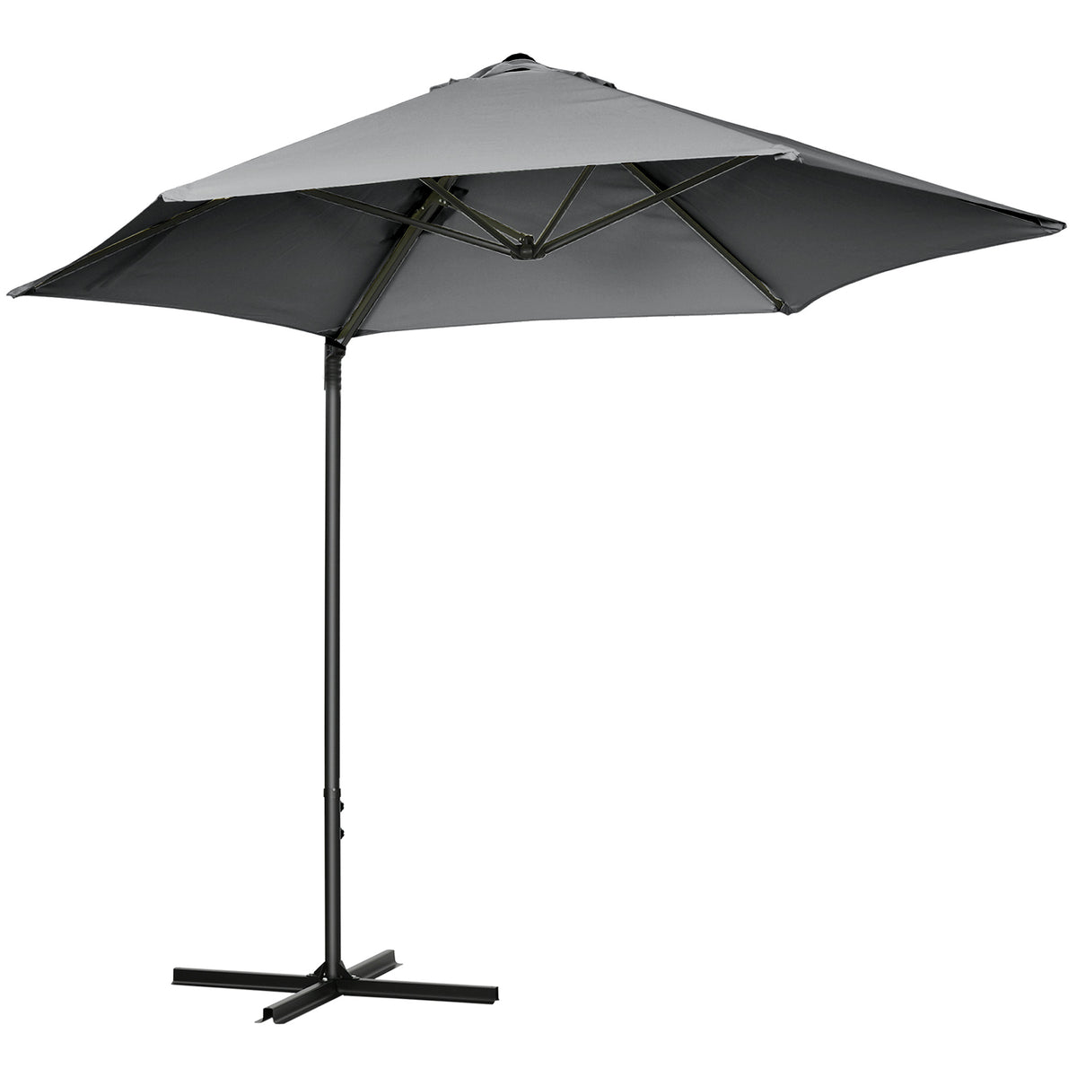 Parasol déporté cantilever 8,5 pieds avec base