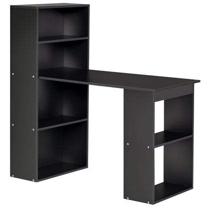 Bureau d'ordinateur avec bibliothèque intégrée 47 po