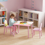 Ensemble table et chaises pour enfants — Lot de 3