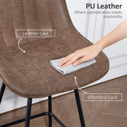 Tabourets de bar pivotants avec dossier et repose-pieds