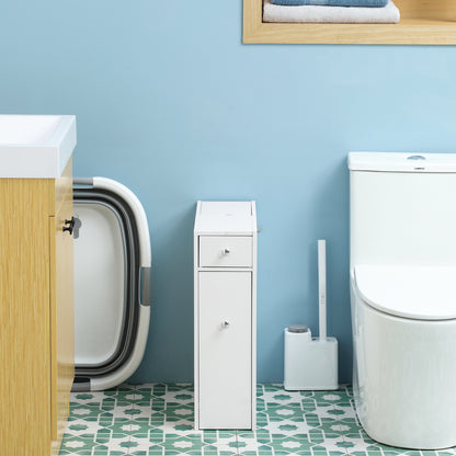 Armoire toilette étroite avec tiroirs rangement caché