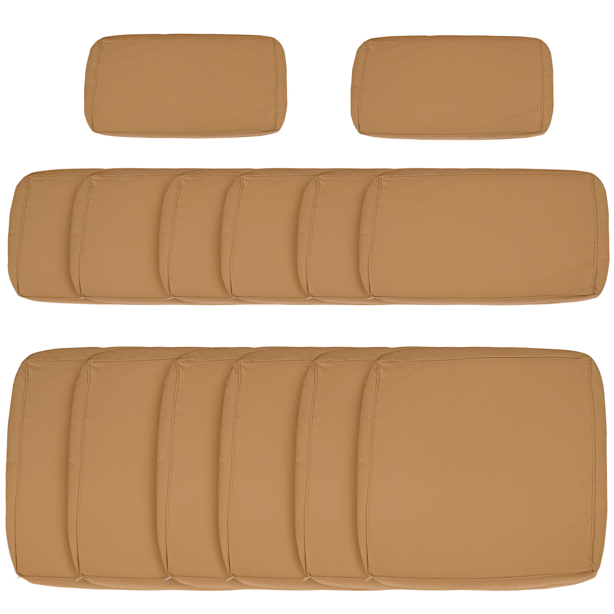 Housses de coussins patio ensemble 14 pièces polyester