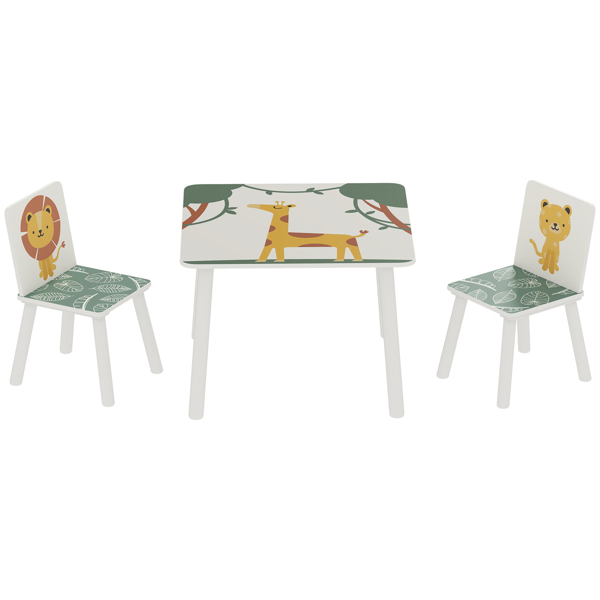Ensemble table et chaises pour enfants — Lot de 3