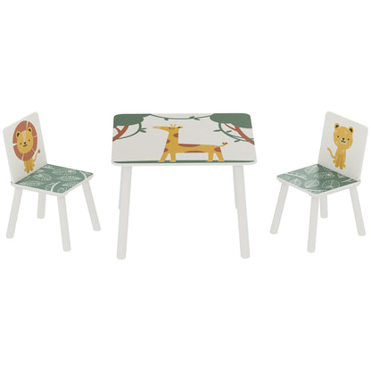 Ensemble table et chaises pour enfants — Lot de 3