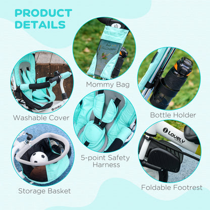 Tricycle évolutif 6 en 1 pour tout-petits 1-5 ans