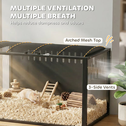 Cage hamster spacieuse cadre acier 105 cm