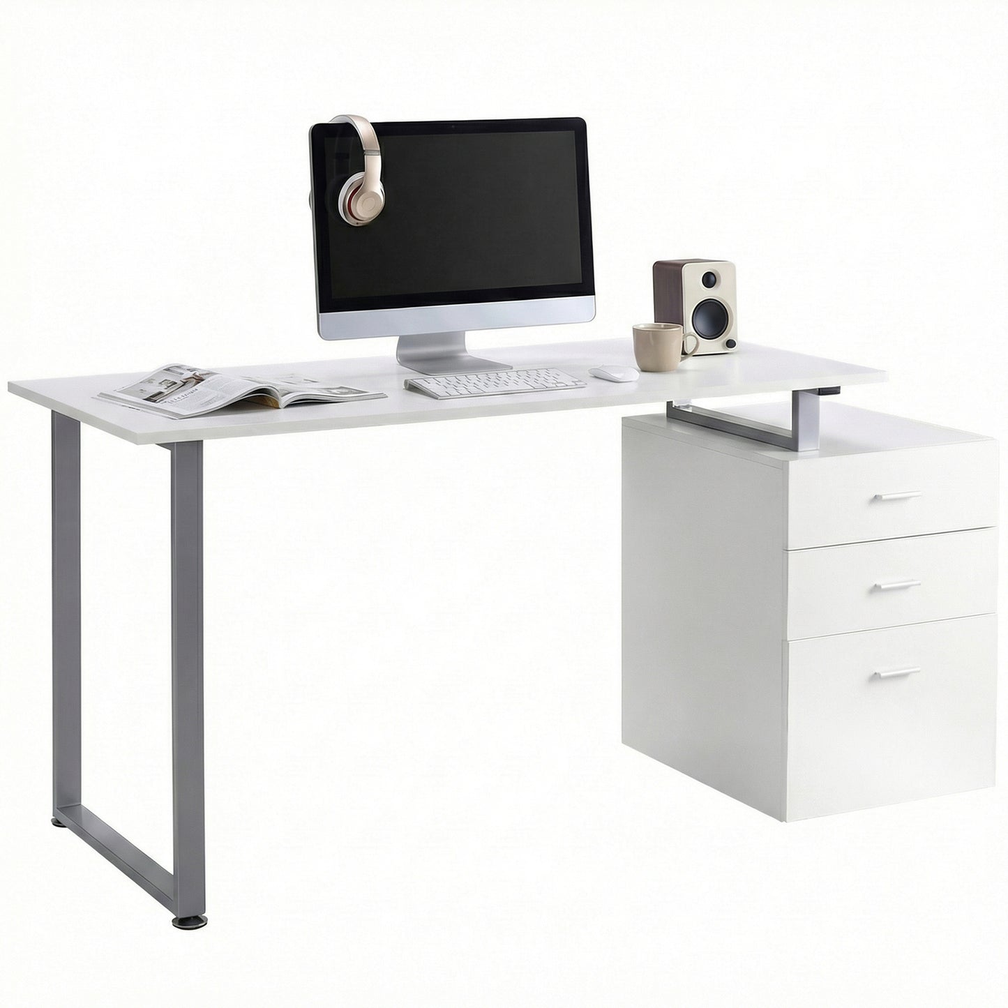 Bureau informatique tiroirs amovibles 47 po