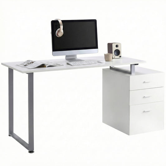 Bureau informatique tiroirs amovibles 47 po