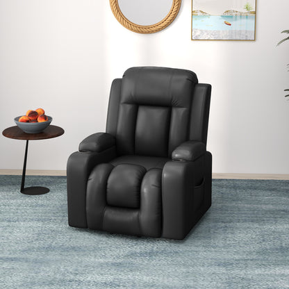 Fauteuil releveur électrique inclinable en cuir synthétique