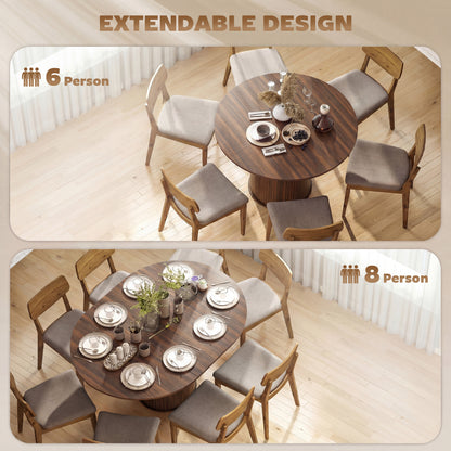 Table à manger extensible 110-150 cm — Noyer