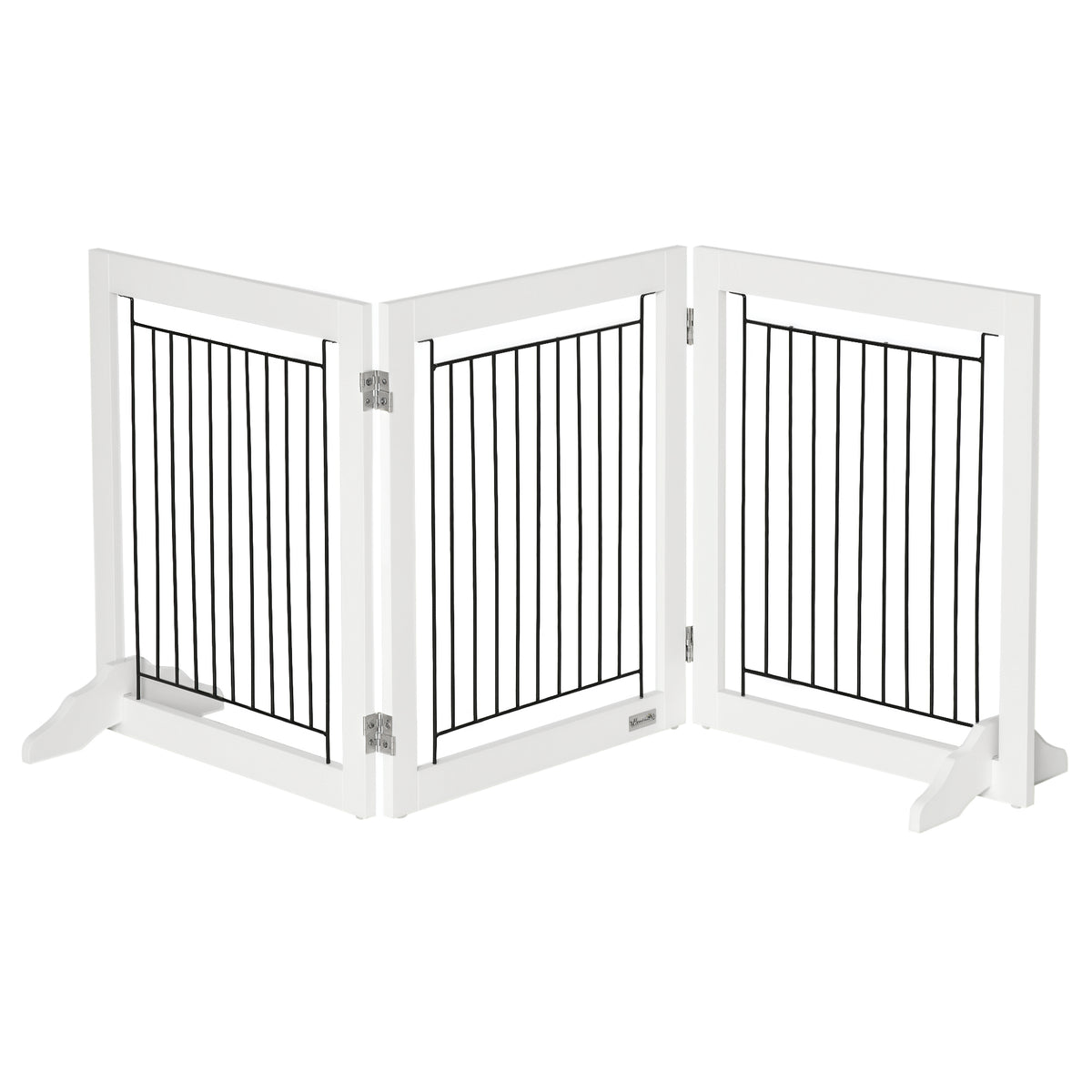 Barrière pour animaux autoportante pliante à 3 panneaux