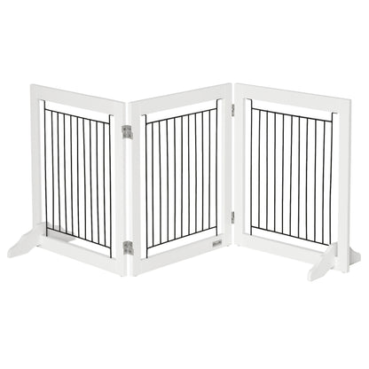 Barrière pour animaux autoportante pliante à 3 panneaux