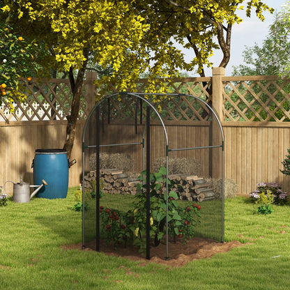 Cage de protection pour cultures avec porte zippée 122 x 244 cm
