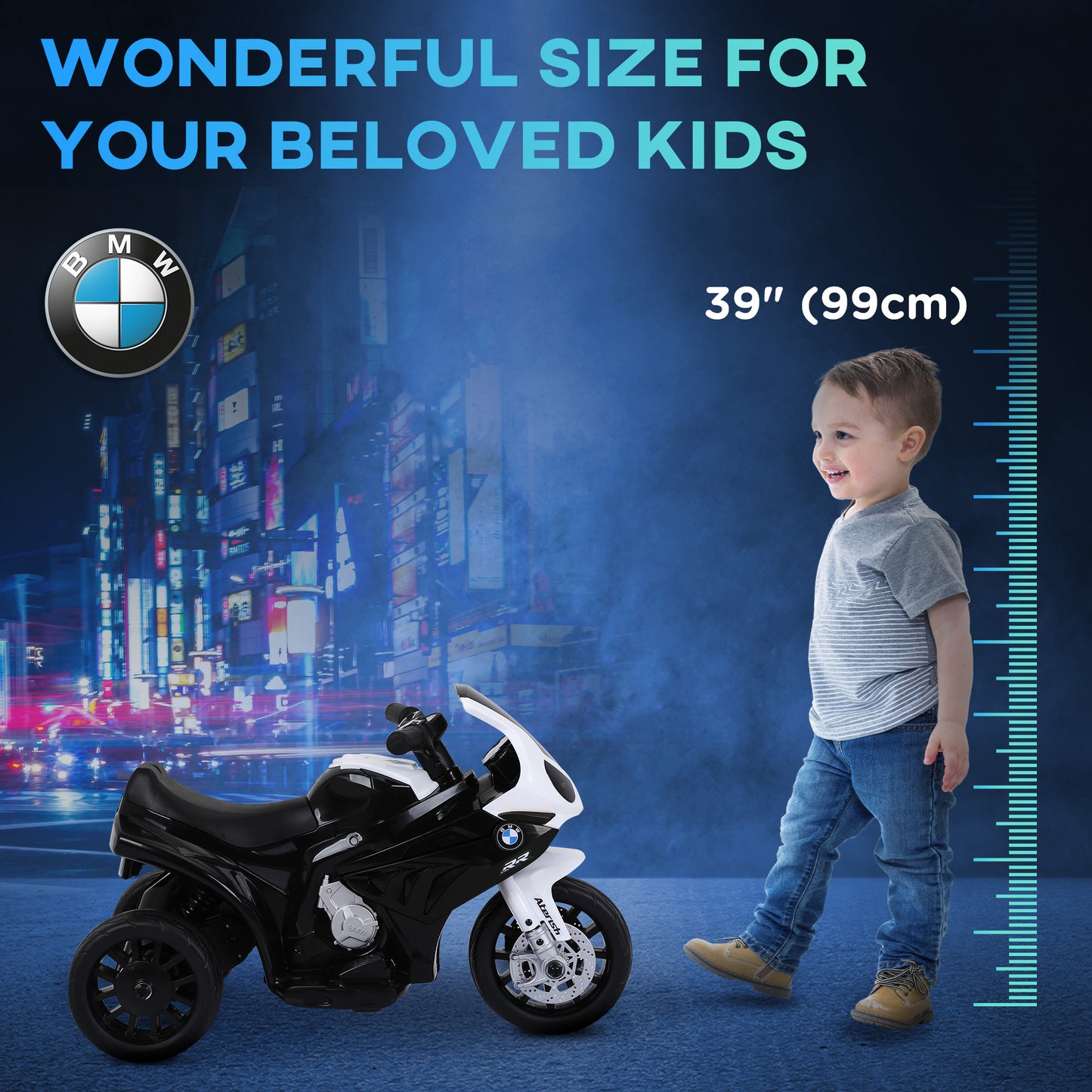 Moto électrique BMW S1000RR pour tout-petits 18-36 mois