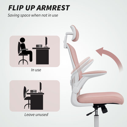 Chaise de bureau ergonomique mesh avec appui-tête ajustable