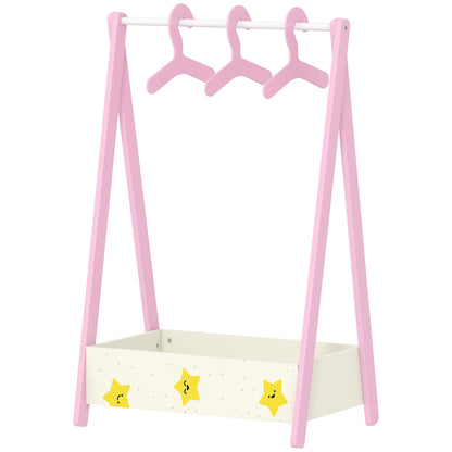 Penderie pour enfants avec étagère de rangement
