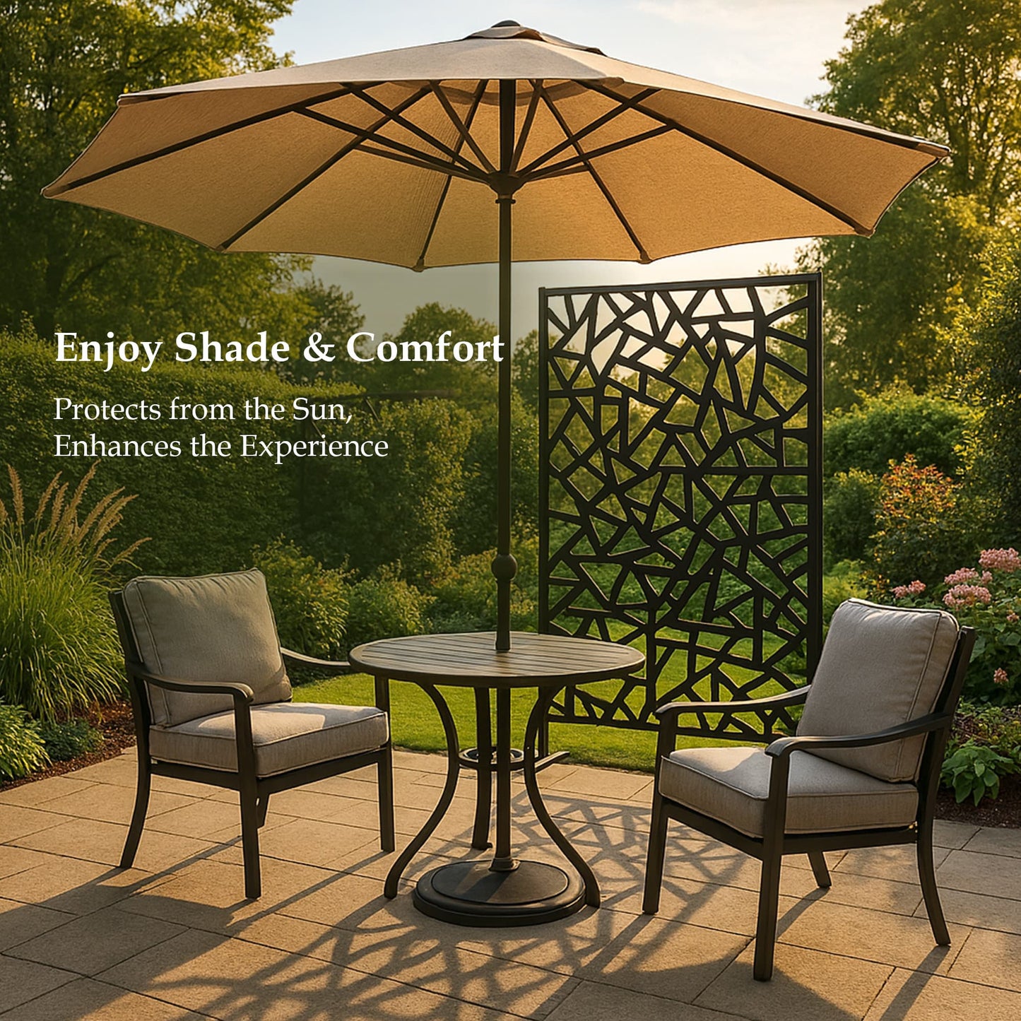 Outsunny Privacy Screen - Willow Style Outdoor Decorative Panel