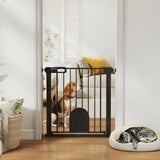 Barrière de sécurité pour chiens avec porte