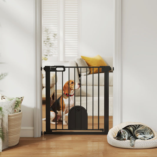 Barrière de sécurité pour chiens avec porte