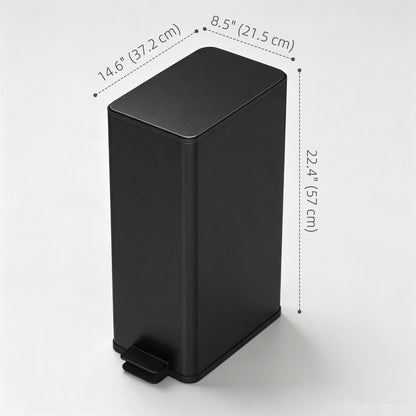 Poubelle de cuisine inox à pédale 20 L