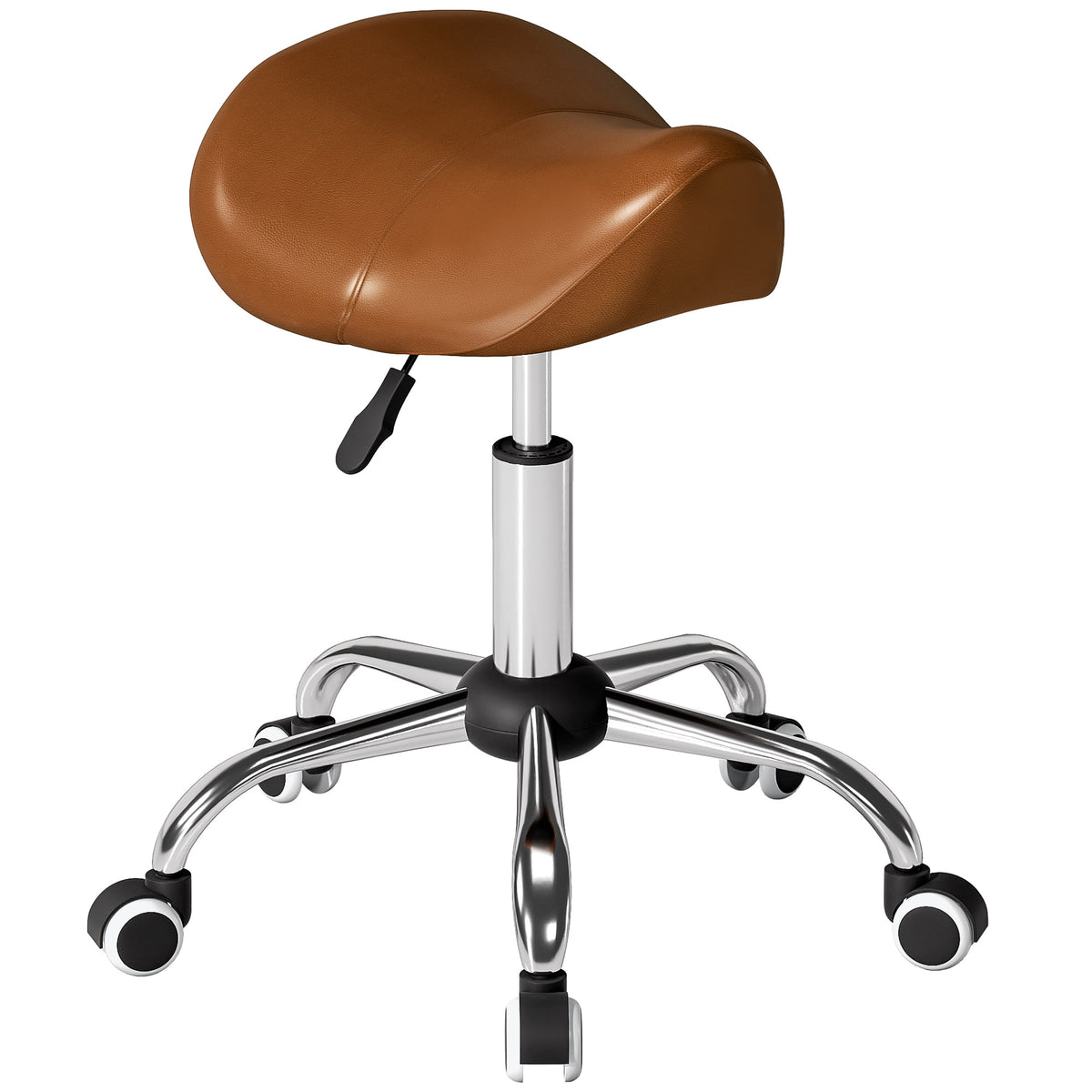 Tabouret selle ergonomique à roulettes réglable