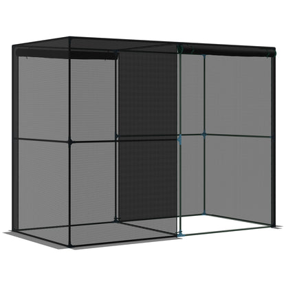 Outsunny 240x120x185cm Outdoor Garden Greenhouse with Zipper Doors