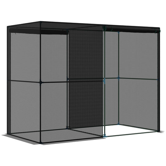 Outsunny 240x120x185cm Outdoor Garden Greenhouse with Zipper Doors